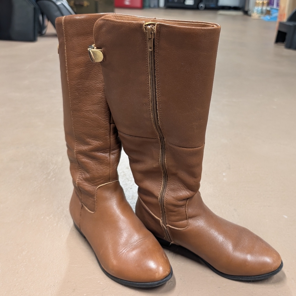 Classic Cognac Aldo Riding Boots - Size 6